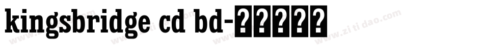 kingsbridge cd bd字体转换